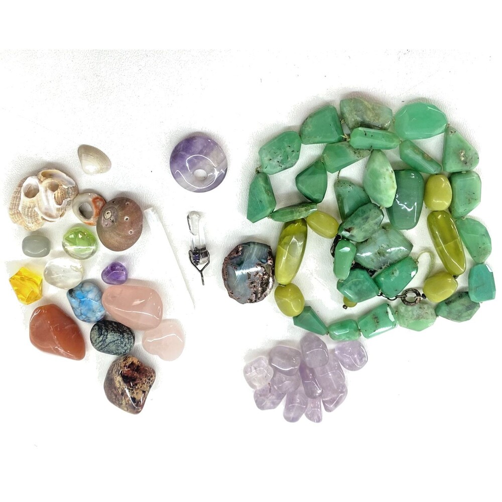 Crystals Rocks Shells Minerals Marble lot Jewelry Arts & Crafts Necklace Pendant